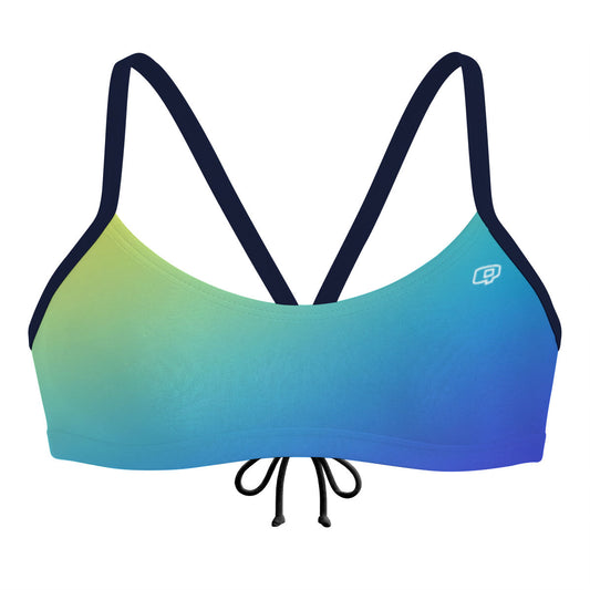 Fade Lagoon Bandeau Bikini Top