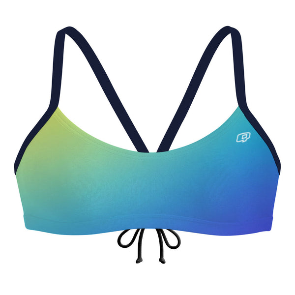 Fade Lagoon Bandeau Bikini Top