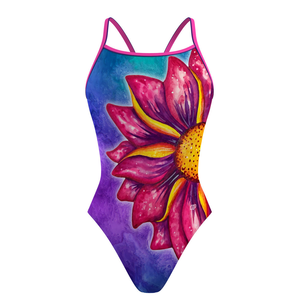 Floating Flower - Sunback Tank Swimsuit