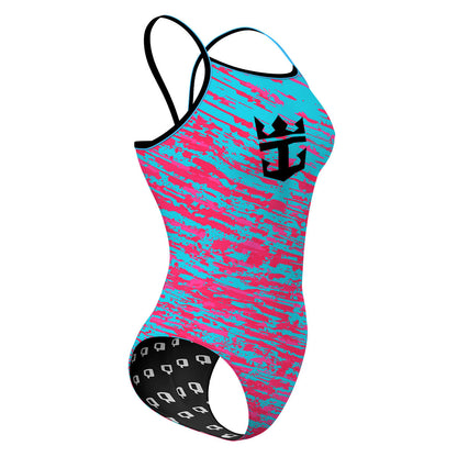 Pink/blue - Sunback Tank Swimsuit