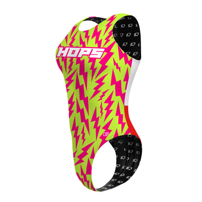 HOPS Electric - Women's Waterpolo Swimsuit Cheeky Cut