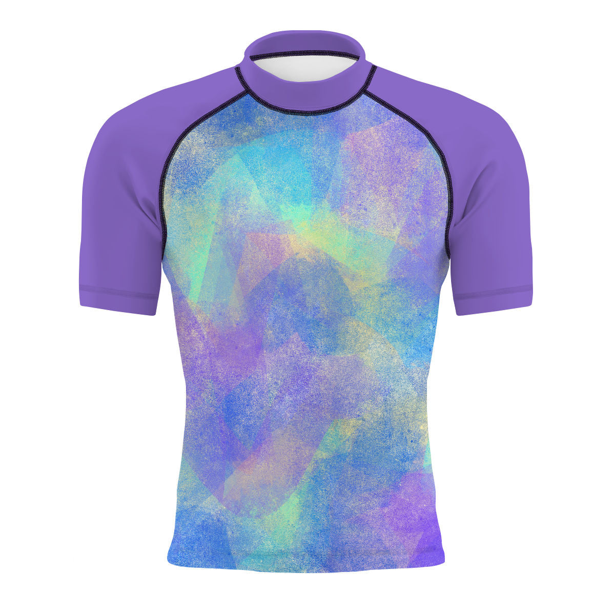 Abstract Marks - Men's Surf UPF50+ Short Sleeve Rash Guard