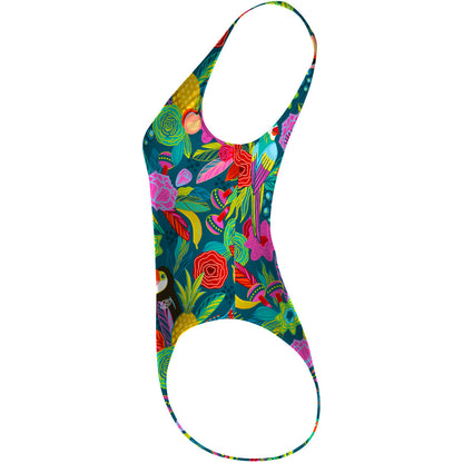 Vibrant Toucan - High Hip One Piece Swimsuit