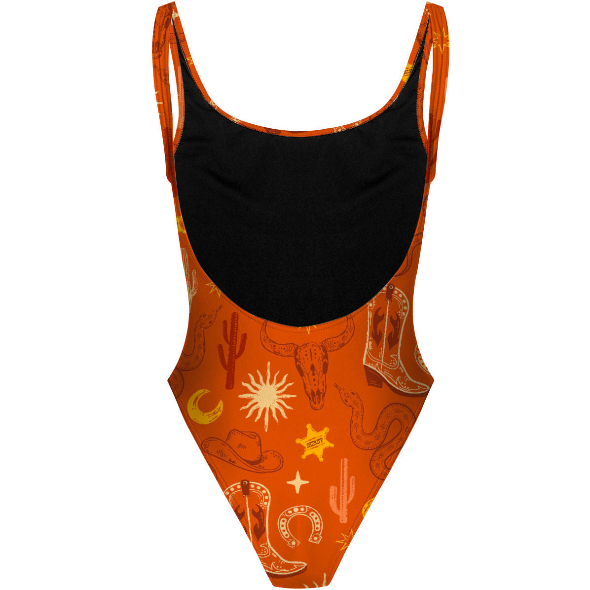 Western Sunset - High Hip One Piece Swimsuit
