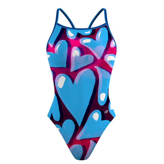 Bubble love - Skinny Strap Swimsuit