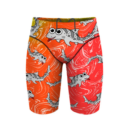 Sharkie Atlas Orange Red (Phi) - Atlas Jammer Swimsuit