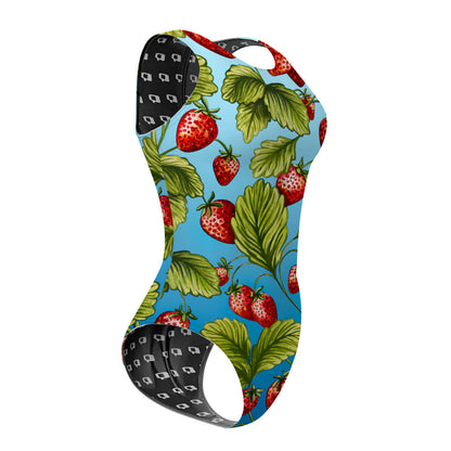 Strawberry Water - Women's Waterpolo Swimsuit Classic Cut