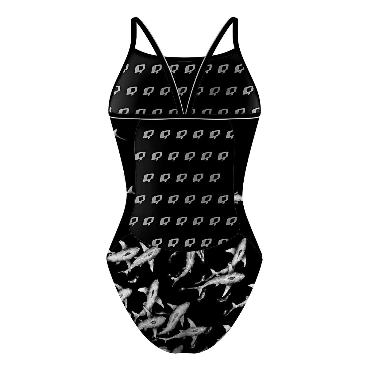 Shark Shiver - Sunback Tank Swimsuit