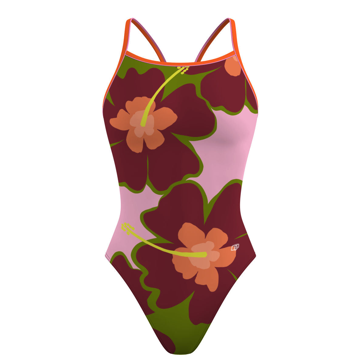 Hibiscus - Skinny Strap Swimsuit