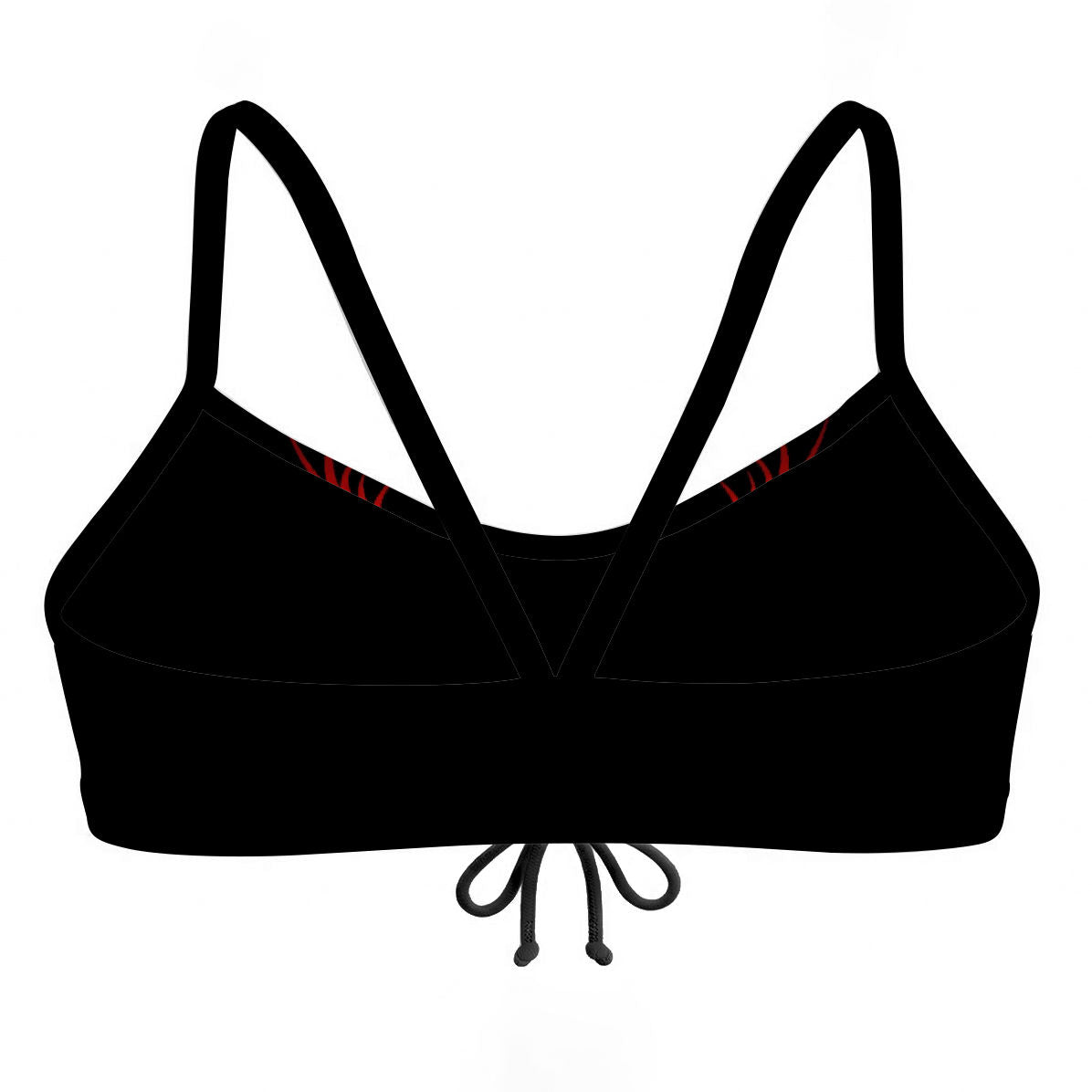 Red Dragon Bandeau Bikini Top