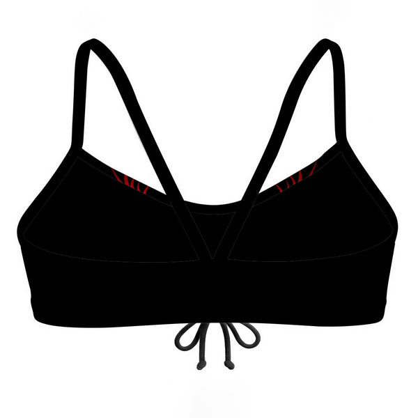 Red Dragon Bandeau Bikini Top