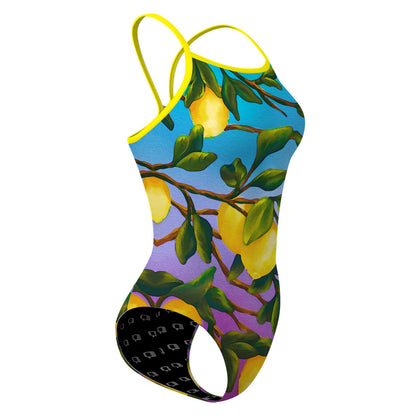 Lemon Squeeze - Skinny Strap Swimsuit