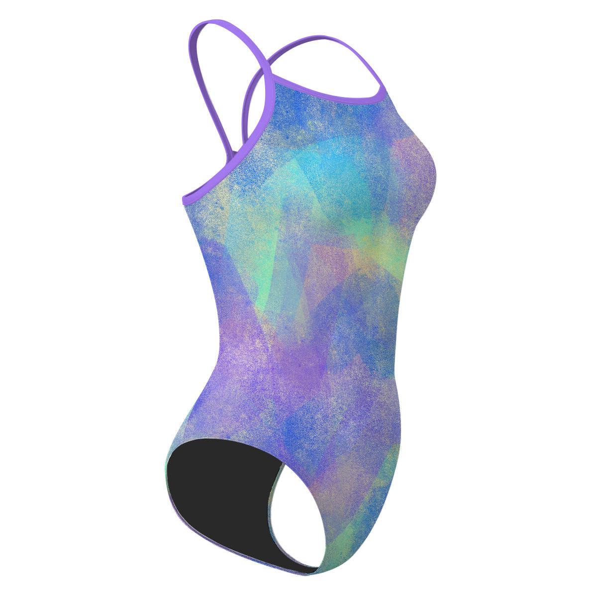 Abstract Marks - Skinny Strap Swimsuit