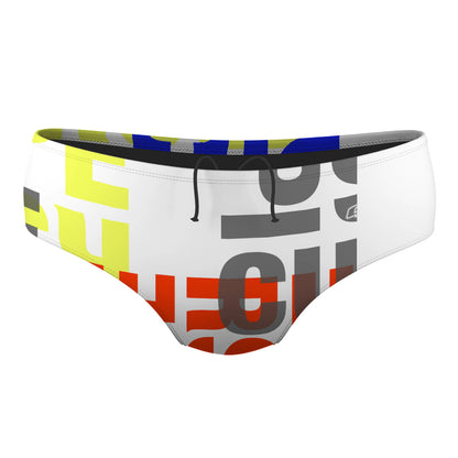 White persp-2 - Classic Brief Swimsuit