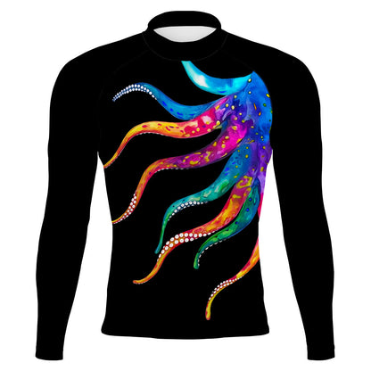 Octopus Squeeze - Men's Surf UPF50+ Long Sleeve Rash Guard