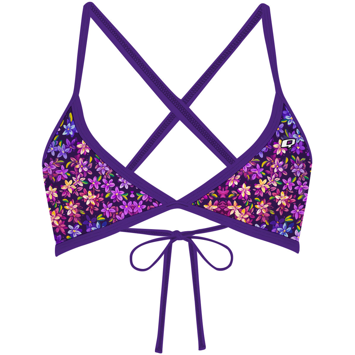Fairy Flowers - Tieback Bikini Top
