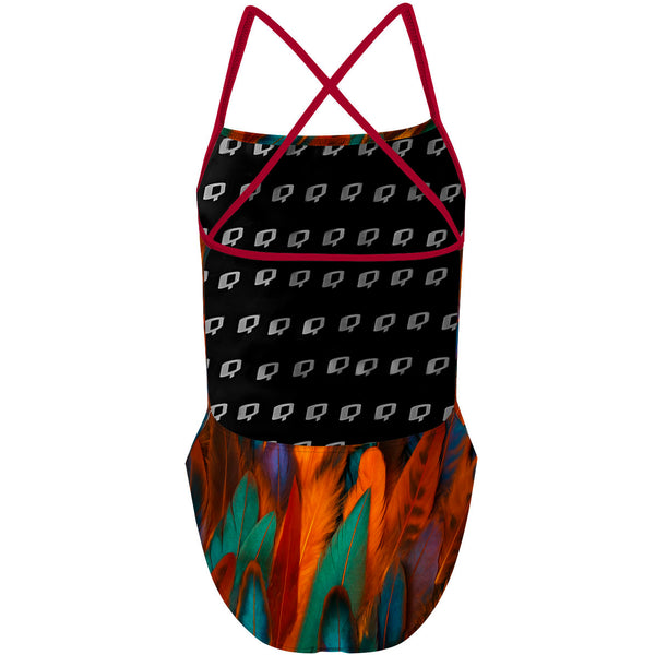 Fiery Bird "X" Back Swimsuit, view 2