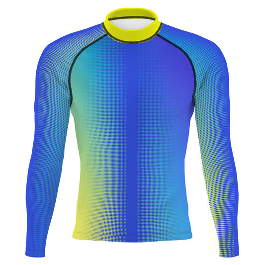 Fade Lagoon Men's Surf UPF50+ Long Sleeve Rash Guard