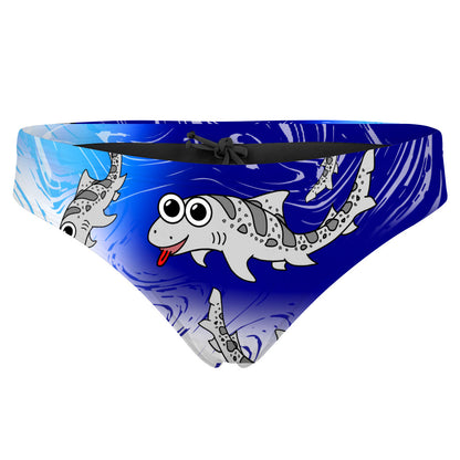 Sharkie Bandeau Bot Light Blue Dark Blue Light (Lisa R) - Bandeau Bikini Bottom