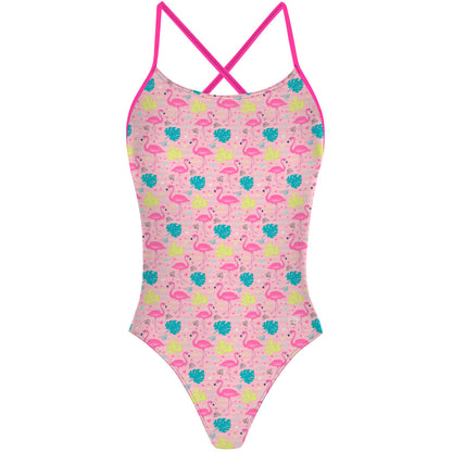Pink Flamingo X Back - "X" Back Swimsuit