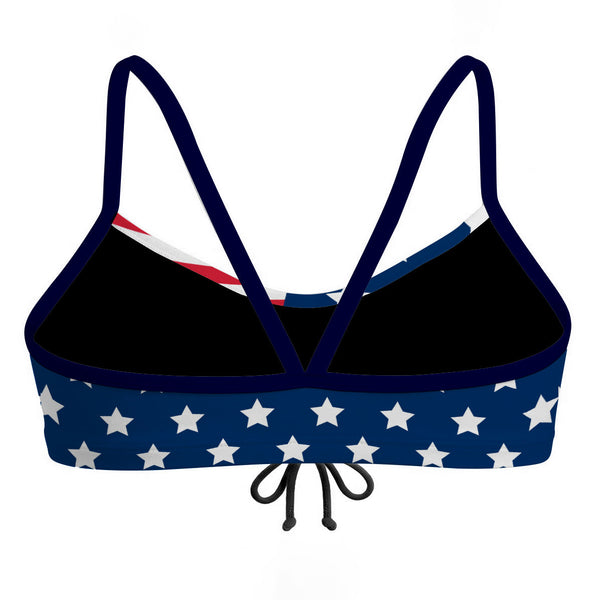 Stars and strips Bandeau Bikini Top