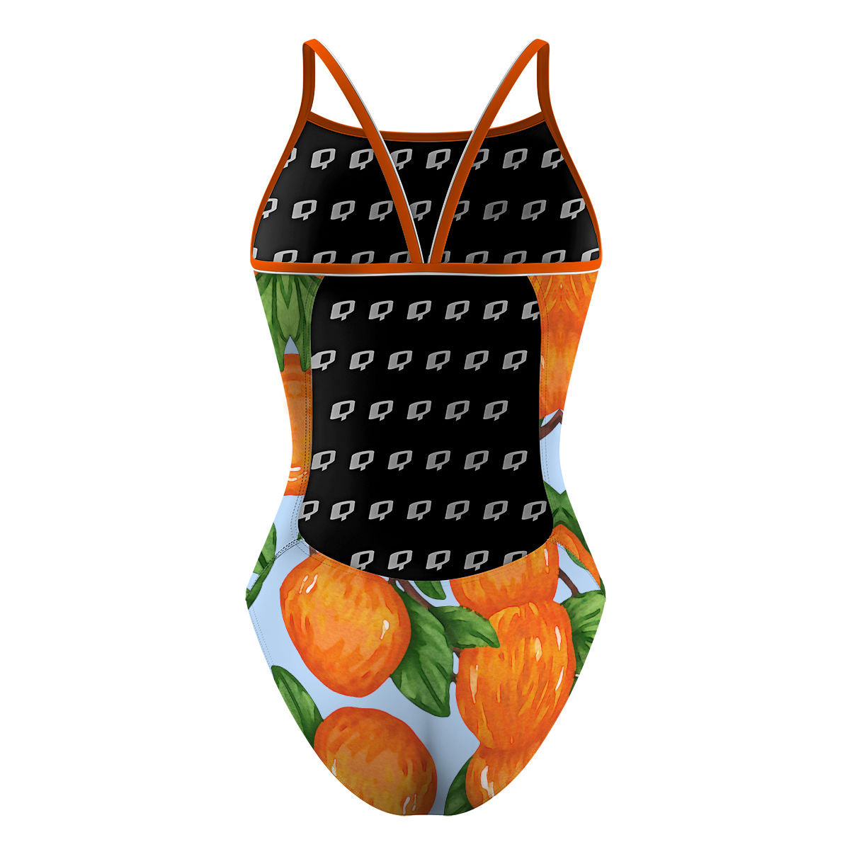 Swimming With Oranges - Sunback Tank Swimsuit