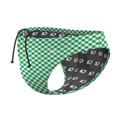 Gingham 80 - Waterpolo Brief Swimsuit