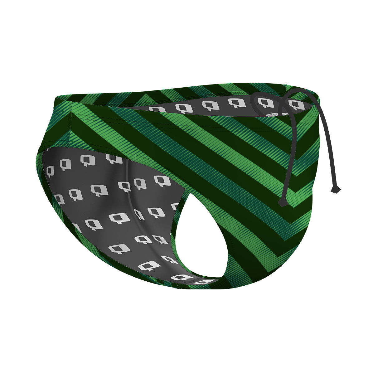 Evergreen One Way Hunter Lines Kelly - Waterpolo Brief Swimsuit