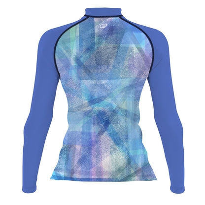 Abstract Particles - Women's Surf UPF50+ Long Sleeve Rash Guard