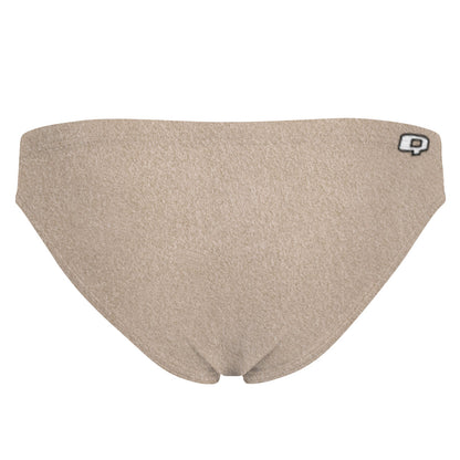 Beige Suede - Bandeau Bikini Bottom