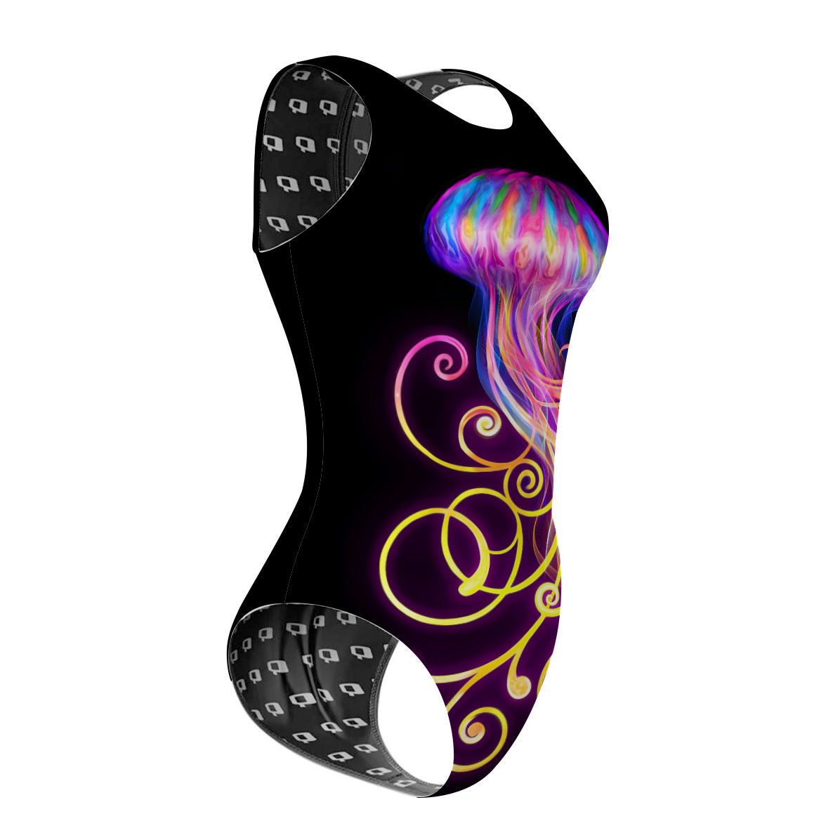 Jellyfish Flow - Women's Waterpolo Swimsuit Classic Cut