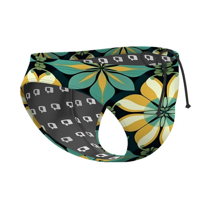 Geometric Flowers 37 - Waterpolo Brief Swimsuit