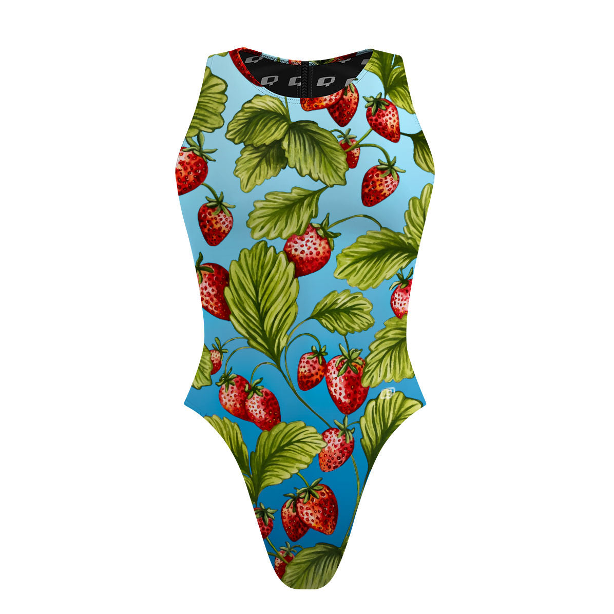 Strawberry Water - Women's Waterpolo Swimsuit Cheeky Cut