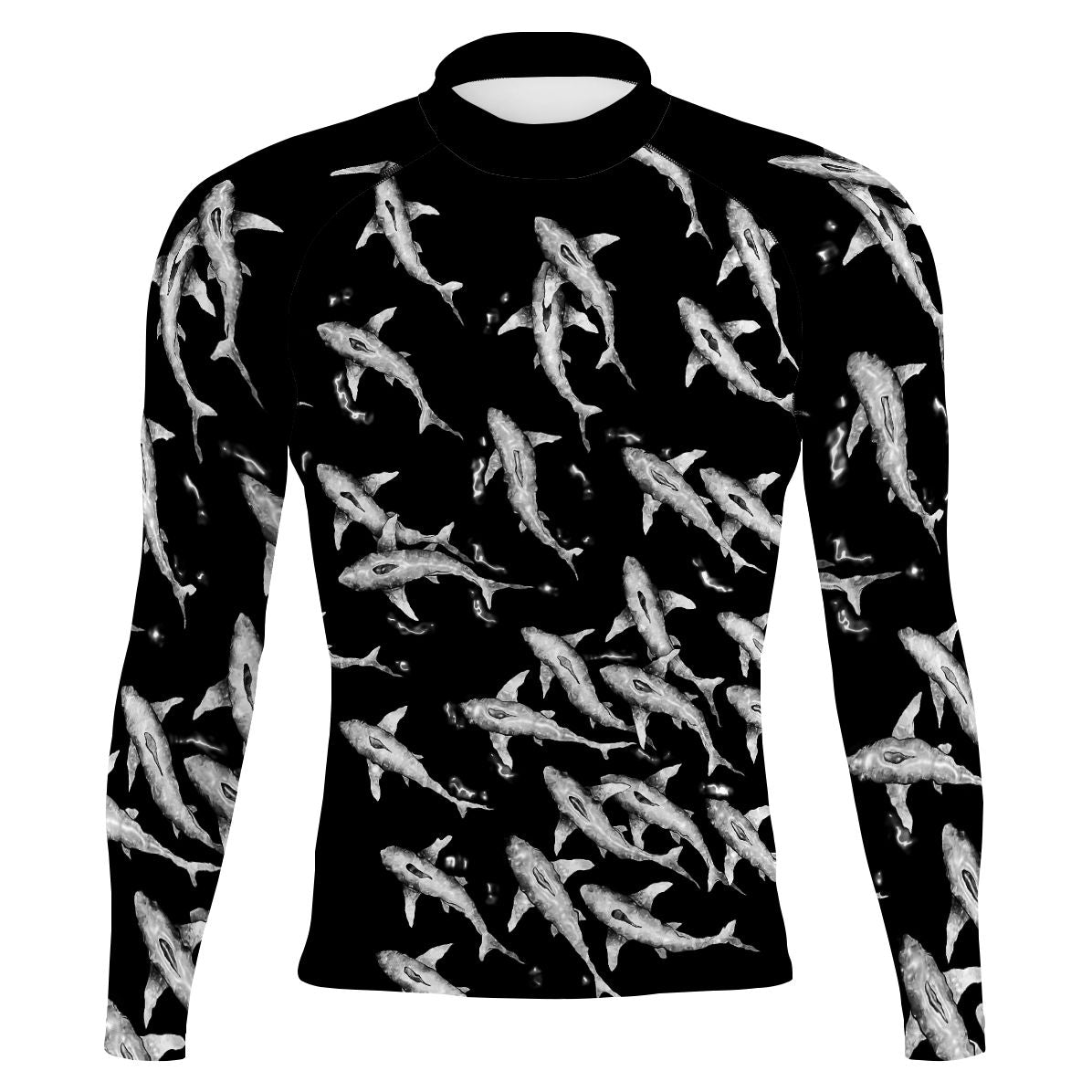 Shark Shiver - Men's Surf UPF50+ Long Sleeve Rash Guard