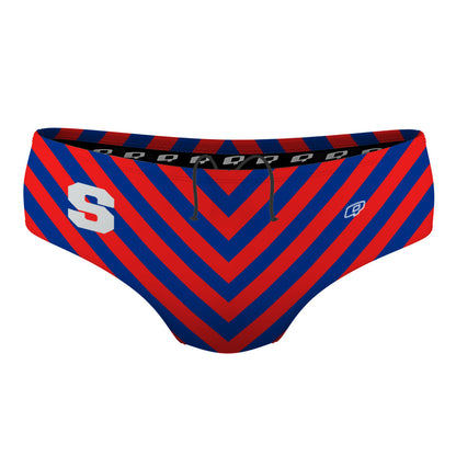 Royal, Red & Silver Spratticus V - Classic Brief Swimsuit