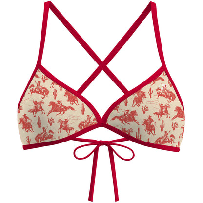 Cowboy Desert - Tieback Bikini Top