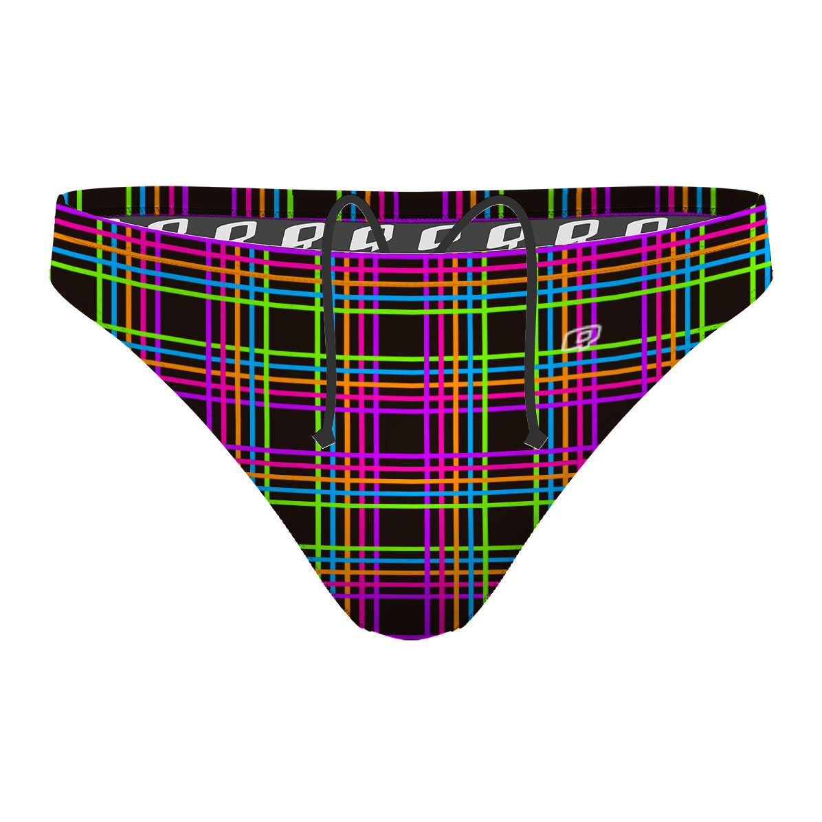 Geometric Neon 31 - Waterpolo Brief Swimsuit