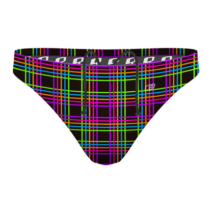 Geometric Neon 31 - Waterpolo Brief Swimsuit
