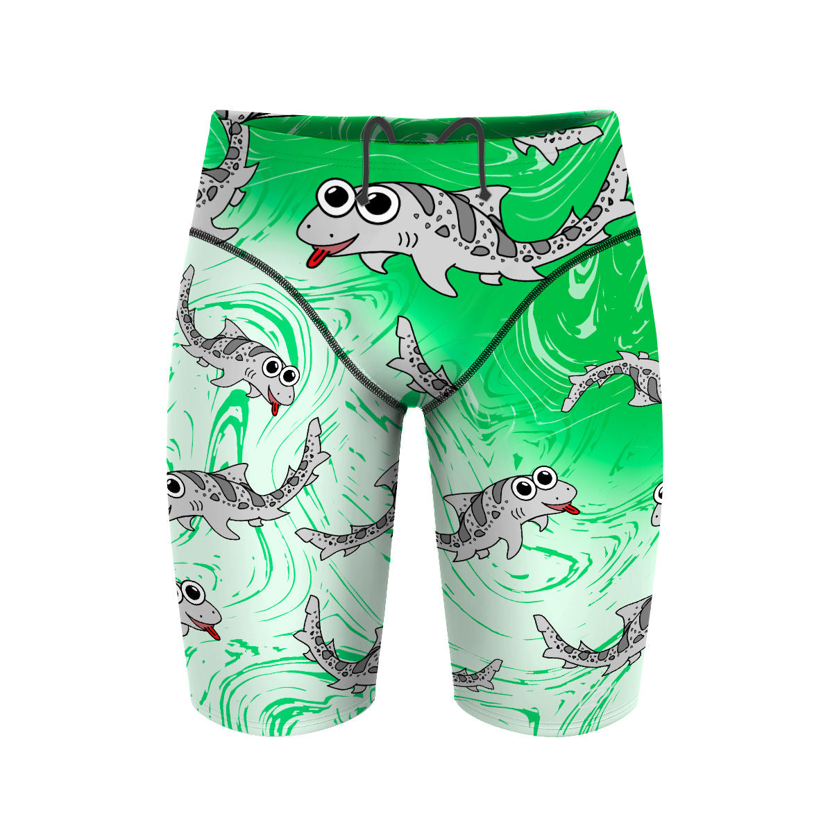 Sharkie Atlas Light Green (Landon) - Atlas Jammer Swimsuit