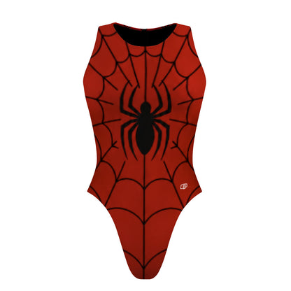spider red and blue - Women's Waterpolo Swimsuit Cheeky Cut