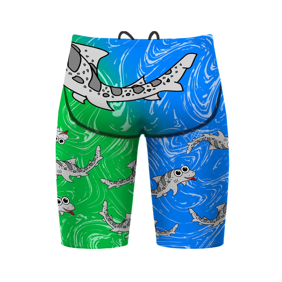 Atlas Blue Green Solid Light (Mike S) - Atlas Jammer Swimsuit