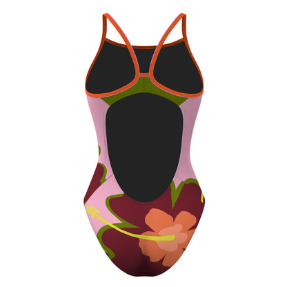 Hibiscus - Skinny Strap Swimsuit