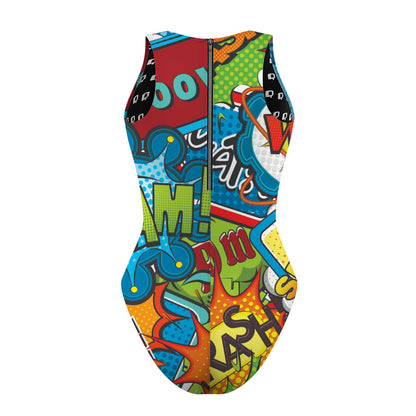Cats can swim because they are superheroes - Women's Waterpolo Swimsuit Classic Cut