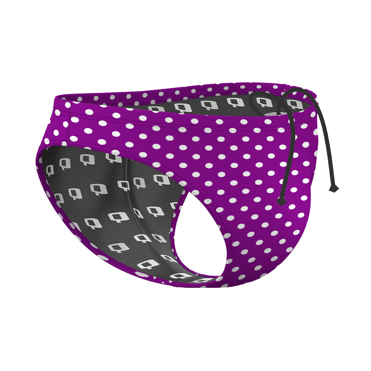 White Dots 30 - Waterpolo Brief Swimsuit
