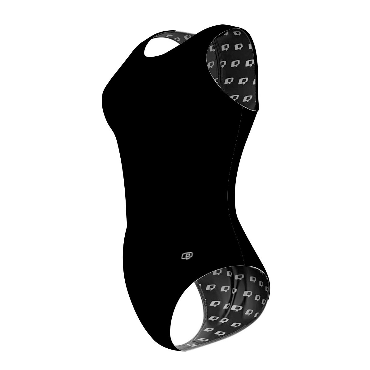 Black - Women's Waterpolo Swimsuit Classic Cut