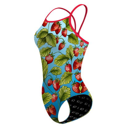 Strawberry Water - Skinny Strap Swimsuit
