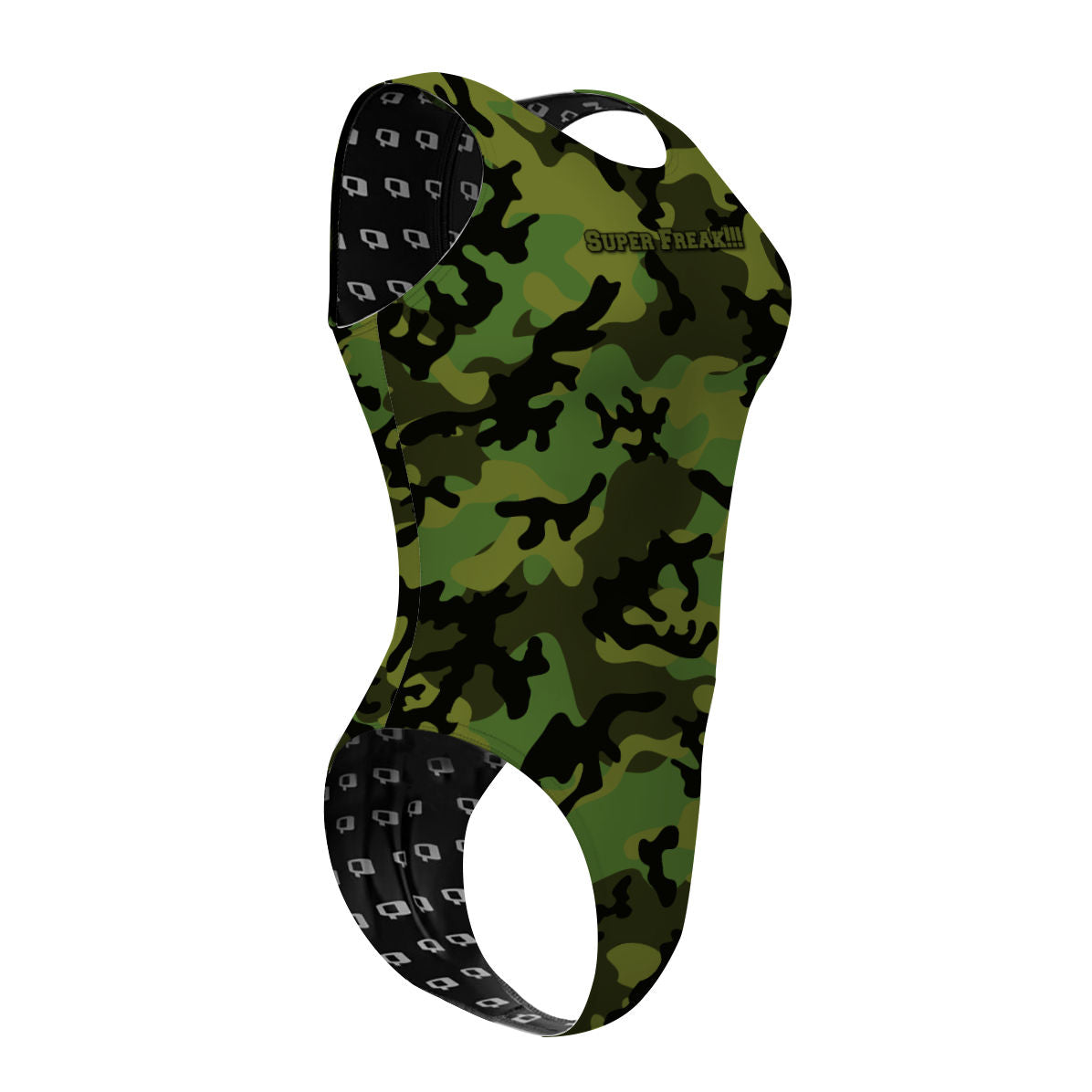 Cammy Camo - Women's Waterpolo Swimsuit Cheeky Cut