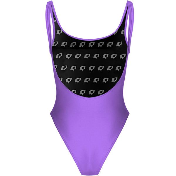 All Lavender - High Hip One Piece Swimsuit