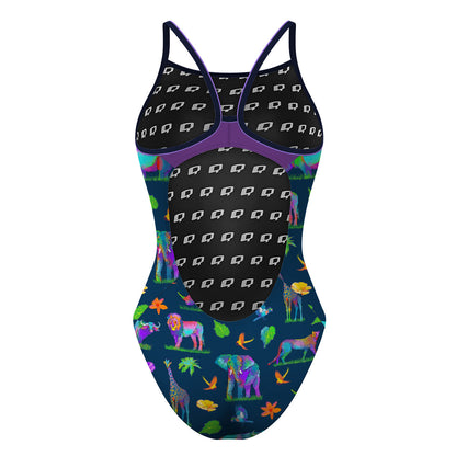 Safari Reverie - Skinny Strap Swimsuit
