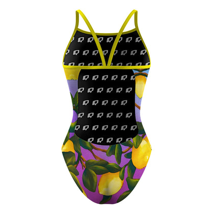 Lemon Squeeze - Sunback Tank Swimsuit